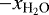 $-x_{\textrm{H}_2\textrm{O}}$