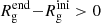 $ R^{\mathrm{end}}_{\mathrm{g}}{-}R^{\mathrm{ini}}_{\mathrm{g}} > 0 $