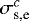 $\sigma_{\textrm{s,e}}^{c}$