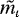 $\tilde{m_{\iota}}$