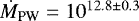 $\dot{{M}}_{\textrm{PW}}=10^{12.8\pm0.3}$
