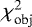 $\chi^2_{\textrm{obj}}$