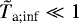 ${\tilde{T}_{\textrm{a}; \textrm{inf}}} \ll 1 $