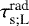 ${\tau_{\textrm{s}; \textrm{L}}^{\textrm{rad}}}$