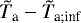 ${\tilde{T}_{\textrm{a}}} - {\tilde{T}_{\textrm{a}; \textrm{inf}}}$