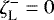 $\zeta_{\textrm{L}}^{-} = 0$