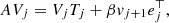 $$ \begin{aligned} A V_j = V_j T_j + \beta v_{j+1} e_j^\top , \end{aligned} $$