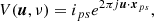 $$ \begin{aligned} V(\boldsymbol{u},\nu ) = i_{ps }e^{2\pi j\boldsymbol{u}\cdot \boldsymbol{x}_{ps }}, \end{aligned} $$