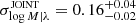 $ \sigma^{\textsc{joint}}_{\log{M}|\lambda}=0.16^{+0.04}_{-0.02} $