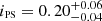 $ i_{\textsc{ps}}=0.20^{+0.06}_{-0.04} $