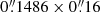 $ 0{{\overset{\prime\prime}{.}}}1486 \times 0{{\overset{\prime\prime}{.}}}16 $