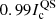 $ 0.99 I^{\mathrm{QS}}_{\mathrm{c}} $