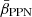 $ \bar\beta_{\mathrm{PPN}} $