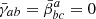$ \bar{\gamma}_{ab} = \bar{\beta}_{bc}^a = 0 $