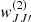 $ \mathit{w}_{JJ{\prime}}^{(2)} $