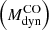 $ \left(M_{\mathrm{dyn}}^{\mathrm{CO}}\right) $