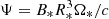 $ \Psi=B_* R_*^3 \Omega_*/c $