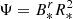 $ \Psi = B_*^r R_*^2 $