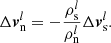 $$ \begin{aligned} \Delta \boldsymbol{v}_{\rm n}^l = -\frac{\rho _{\rm s}^l}{\rho _{\rm n}^l}\Delta \boldsymbol{v}_{\rm s}^l. \end{aligned} $$
