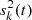 $ s^2_k(t) $