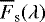 $\overline{F}_{\textrm{s}}(\lambda)$