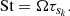 $$ \begin{aligned} \text{ St}=\Omega \tau _{s_k}. \end{aligned} $$