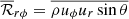 $ \overline{\mathcal{R}}_{r\phi}=\overline{\rho u_\phi u_r \sin{\theta}} $