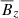 $ \overline{B}_z $