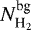 $N^{\textrm{bg}}_{\textrm{H}_{2}}$