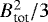 $B_{\textrm{tot}}^{2}/3$