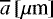 $\overline{a}\,[\mu {\textrm{m}}]$