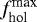 $f_{\textrm{hol}}^{\textrm{max}}$