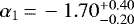 $\alpha_{1}\,{=}\,-1.70^{+0.40}_{-0.20}$
