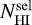 $N^{\mathrm{sel}}_{\mathrm {HI}} $