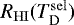 $R_{\mathrm {HI}}(T^{\mathrm{sel}}_{\mathrm D})$