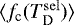$\langle f_{\textrm{c}}(T^{\mathrm{sel}}_{\mathrm {D}}) \rangle$