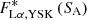 $ {F^{*}_{{\rm L}\alpha,{\rm YSK}}\left({S_{\rm A}}\right)} $