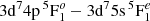 $ 3{\rm d}^74{\rm p}\,^5{\rm F}^o_1 - 3{\rm d}^75{\rm s}\,^5{\rm F}^e_1 $