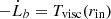 $ - \dot{L}_b = T_{\mathrm{visc}} (r_{\mathrm{in}}) $