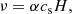 $$ \begin{aligned} \nu = \alpha c_{\rm s} H , \end{aligned} $$