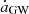$ \dot{a}_{\mathrm{GW}} $