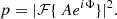 $$ \begin{aligned} p = |\mathcal{F} \{\ A e^{i \Phi } \}|^2. \end{aligned} $$