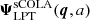$ {\boldsymbol{\Psi}}_{\mathrm{LPT}}^\mathrm{sCOLA}(\boldsymbol{q},a) $