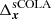 $ \Delta_{\boldsymbol{x}}^\mathrm{sCOLA} $