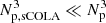 $ N_\mathrm{p,sCOLA}^3 \ll N_\mathrm{p}^3 $