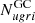 $ N_{ugri}^{\mathrm{GC}} $