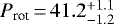 $P_{\textrm{rot}}\,{=}\,41.2^{&#x002B;1.1}_{-1.2}$