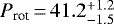 $P_{\textrm{rot}}\,{=}\,41.2^{&#x002B;1.2}_{-1.5}$