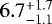 $6.7 ^{&#x002B; 1.7}_{- 1.1}$