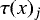 $\tau(x)_{j}$
